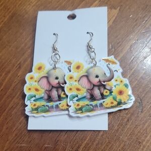 Adorable Elephant Earrings for Kids